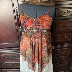 Boho, gypsy, hippy handkerchief hem